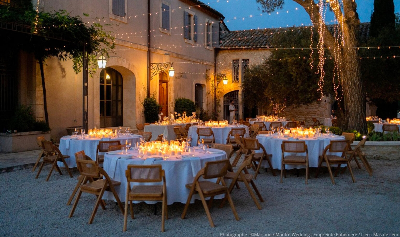 Soirée Domaine des Belles Ames Photographe : ©Marjorie / Manfre Wedding : Empreinte Ephemere / Lieu : Mas de Leon